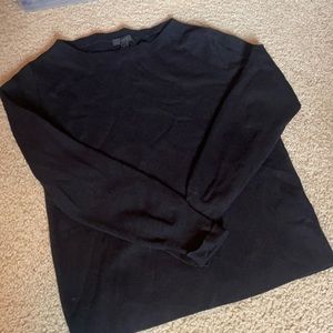 Boatneck jcrew black sweater